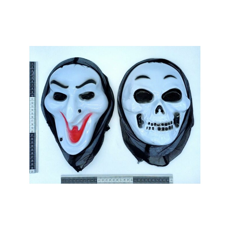 mascara scream calavera blanca C/12 R246O-12