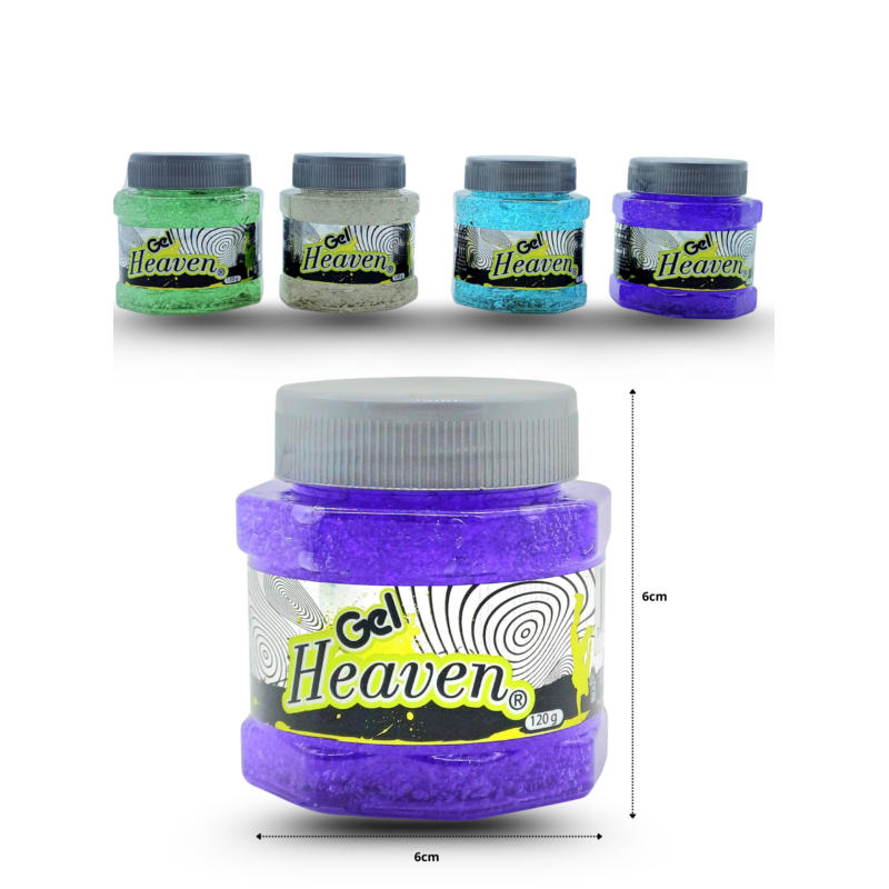 gel para peinar variedad de colores heaven 120 gr C/40 RUVA