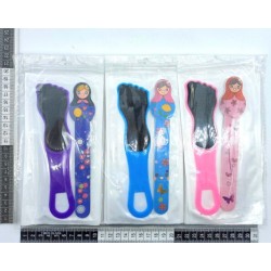 set para pedicure con lima figura matryoshka variedad de colores C/12 24H-116