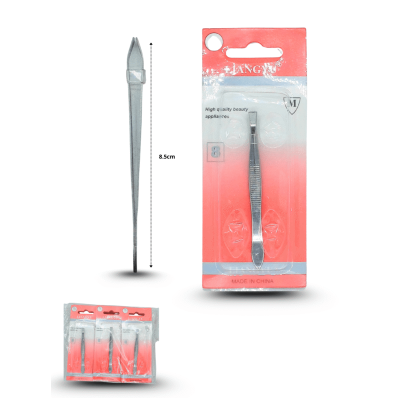 pinza saca ceja en blíster liangyu C/12 ZGV-319