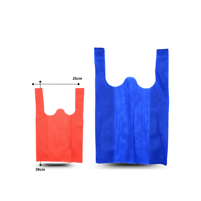 bolsa guata tipo camiseta chica variedad de colores 25×39 CM C/50 EXP604