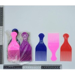 peine de plástico para afro variedad de colores C/12 G1230