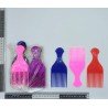 peine de plástico para afro variedad de colores C/12 G1230