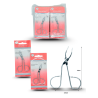 pinza saca ceja en blister C/12 EMB-318