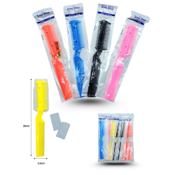 peine con perfilador y navaja C/12 EE0075