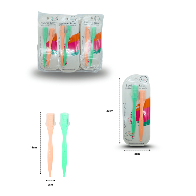 perfilador doble con cepillo ideal para ceja C/12 G-131J