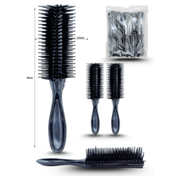 cepillo abanico negro C/12 PLLZK