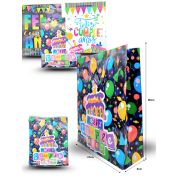 bolsa mediana toda ocasión 21cmx28cmx8cm C/12 CRS TRS