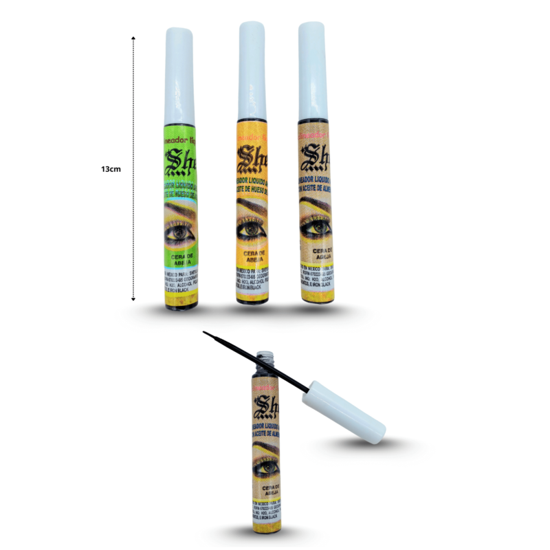 delineador punta pincel surtido aguacate, mamey o almendra C/10 SHEYLA