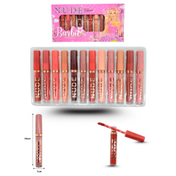 lip gloss colores surtidos NUDE caja barbie C/12 CC-212