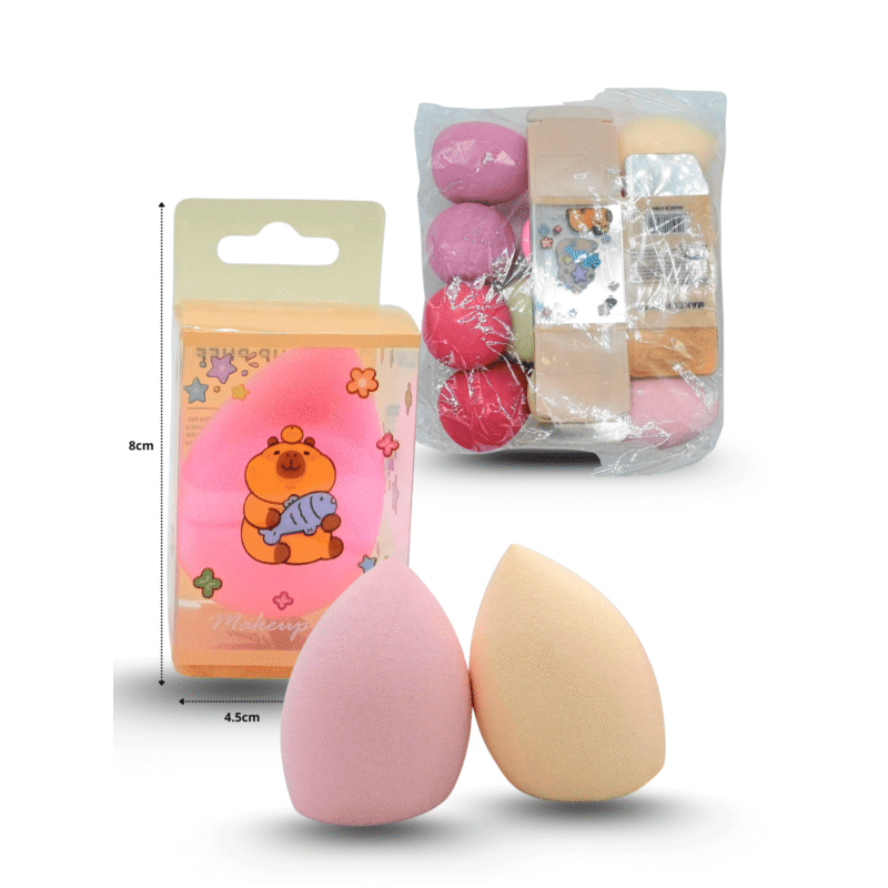 esponja cosmética bombón caja decorada Capy Bara C/12 DG25-C18