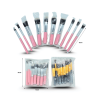 brochas cosméticas surtidas en el mismo empaque 10 pzas C/1H52-2536