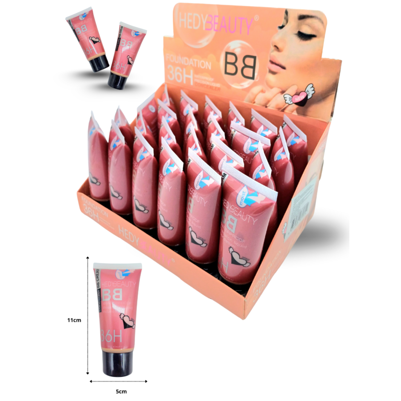 maquillaje liquido 40ml HEDY BEAUTY C/24 1H-3