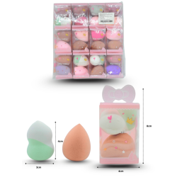 esponja bombón set 2 pzas C/12 MW338-2A-2