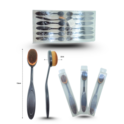 brocha oval alta densidad con mango estuche individual C/12 LEZ-21
