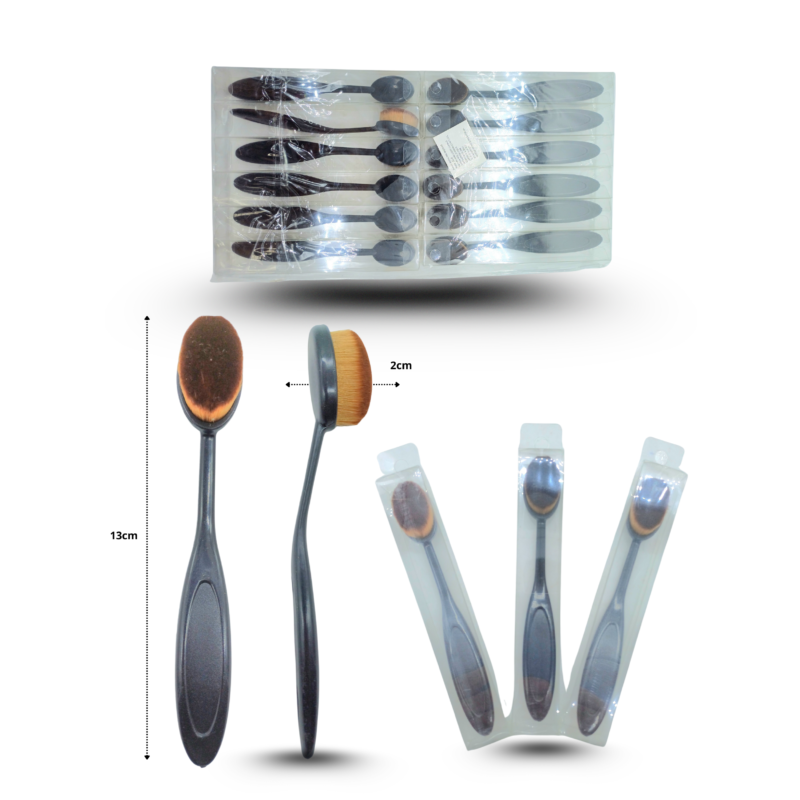 brocha oval alta densidad con mango estuche individual C/12 LEZ-21