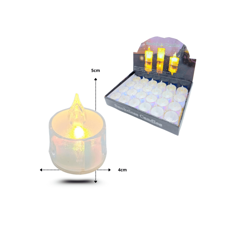 vela led 5x4cm C/24 F2862