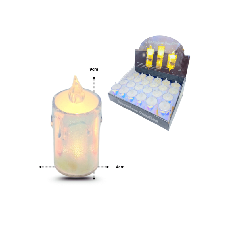 vela led 9x4cm C/24 F2864