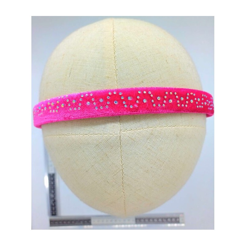 diadema terciopelo con brillos C/12 24ZD-50