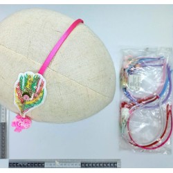 diadema figura pluma pavorreal variedad de colores C/12 G18516A-25