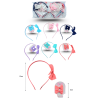 set diadema con moño y picos variedad de colores C/12 GF248F-11 o 24S-34