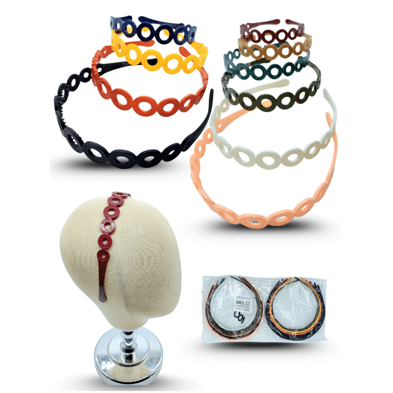 diadema circulos multicolor C/12 EE2418