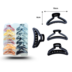 pinza arco hueco mate negra y colores C/12 EO1142