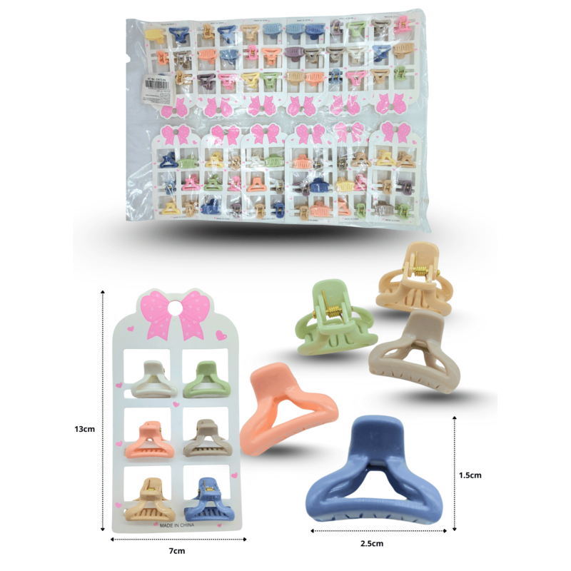 7 pinza arco hueco mini set 6 pzas C/12 M1242-3B-26