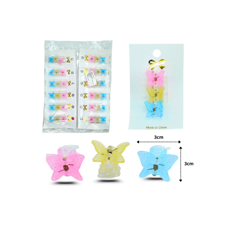 pinza mini mariposa azúcar set 3 pzas C/12 25C-138