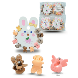 piojo en carrusel blister conejo set 10 pzas C/12 RM110-2A-7