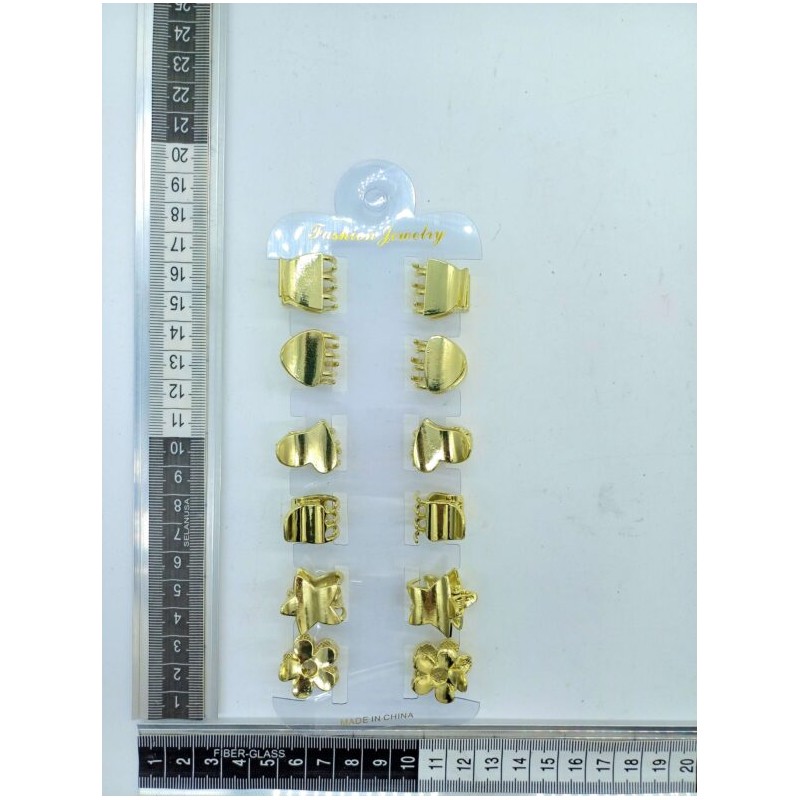 pinza metálica mini figuras C/12 2A-2