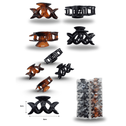 pinza XXX carey y negra 9cm C/12 EEO23160