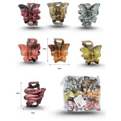 pinza mariposa colores ocre 5cm C/12 EEO23011