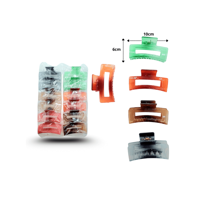 pinza rectangular hueca 8.5cm C/12 EEO895