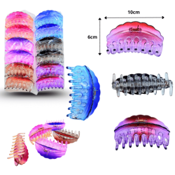 pinza dentada empanada translucida 10cm C/12 EEO2307144