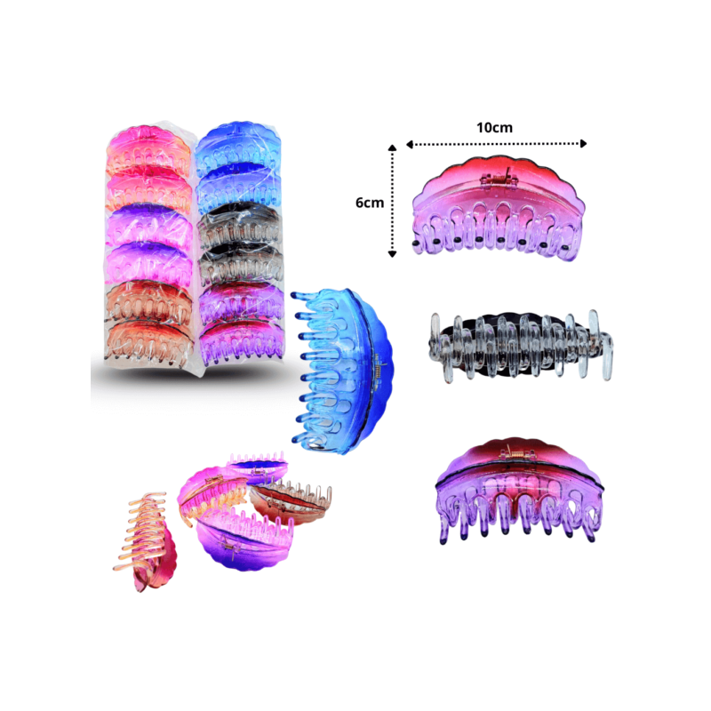 pinza dentada empanada translucida 10cm C/12 EEO2307144