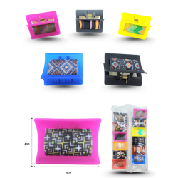 pinza rectangular mosaico 6cm C/12 HLK-1311